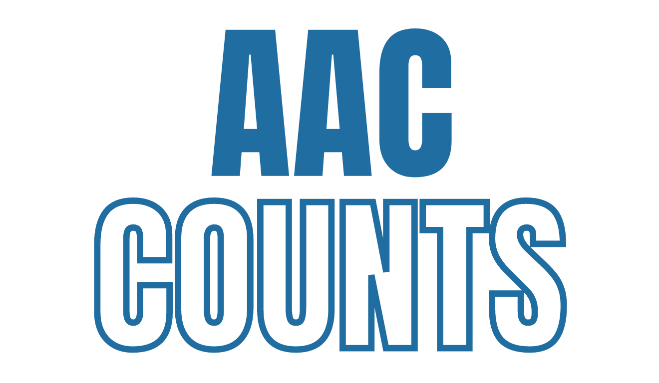 AAC Counts logo in blue