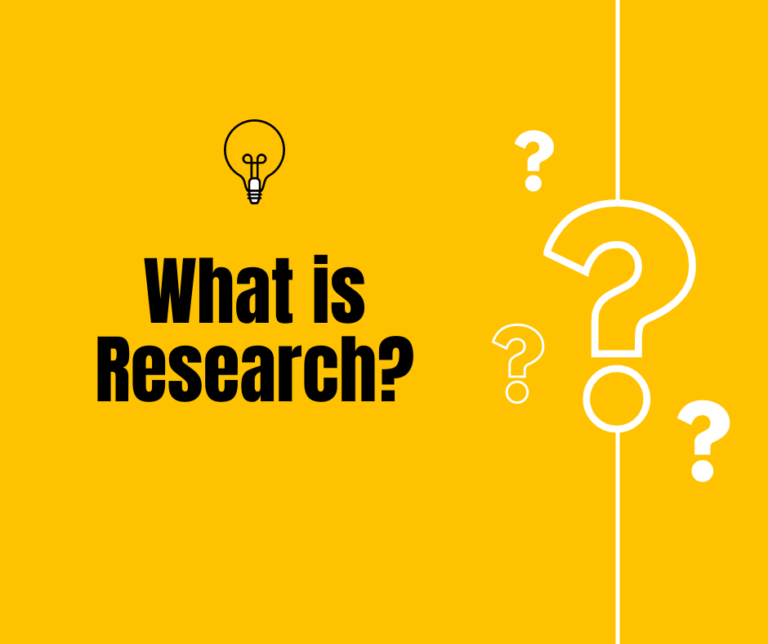 What Is Research Short Definition